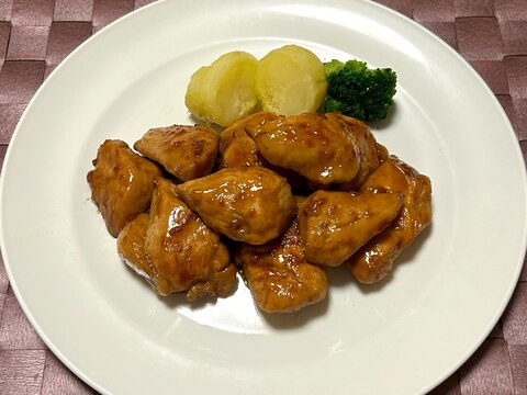 【簡単】鶏肉のぶどう酢炒め